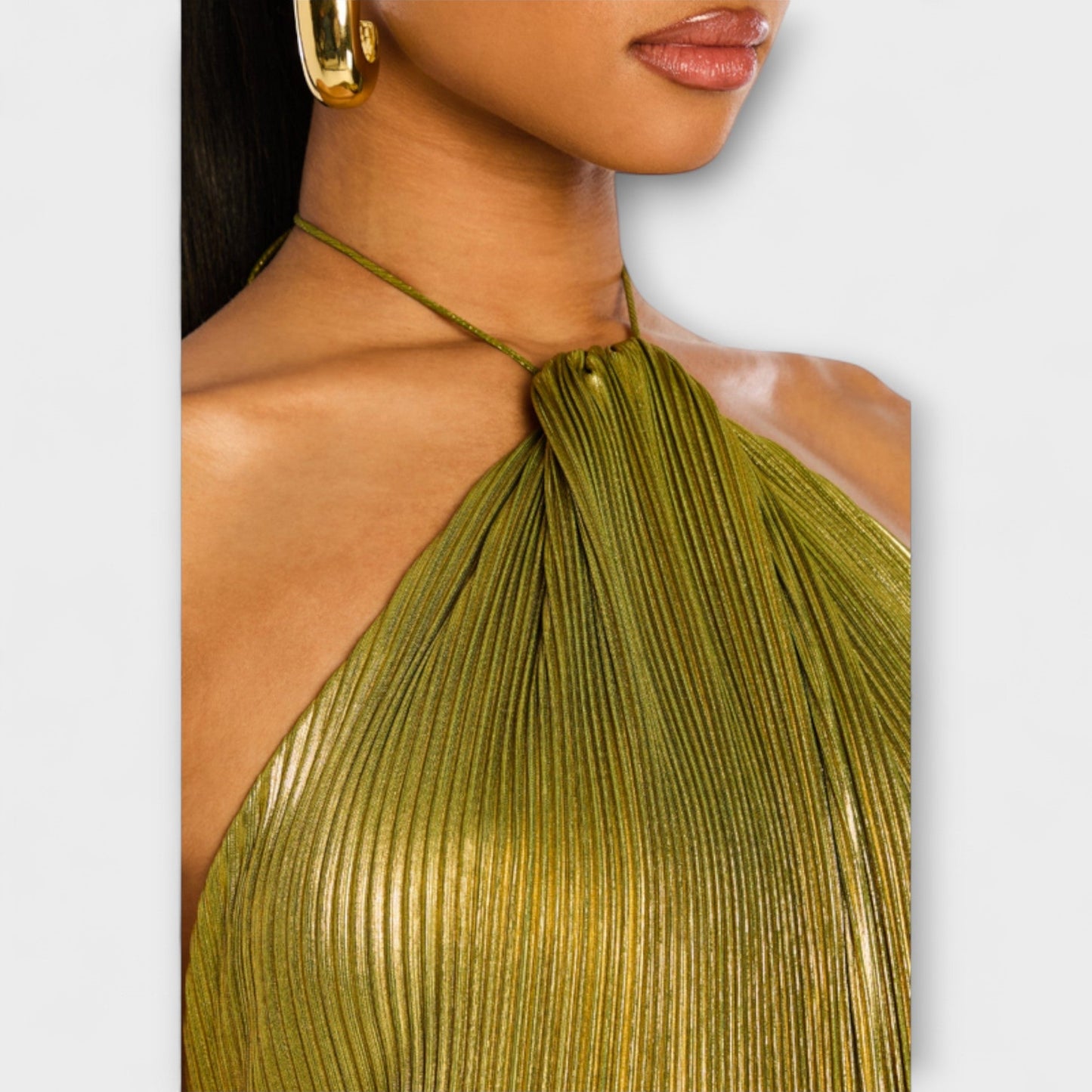 Peridia™ | Rückenfreie Metallic-Kleid
