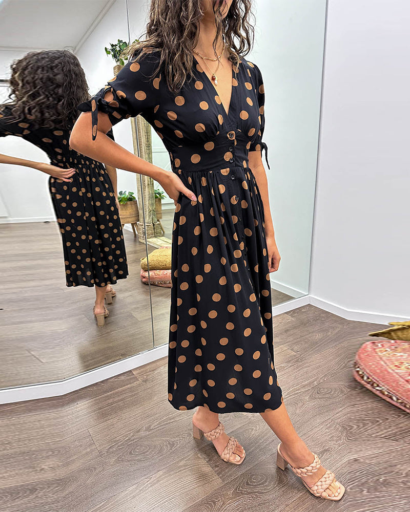 Monique™ | Elegantes Kleid mit Polka-Dots