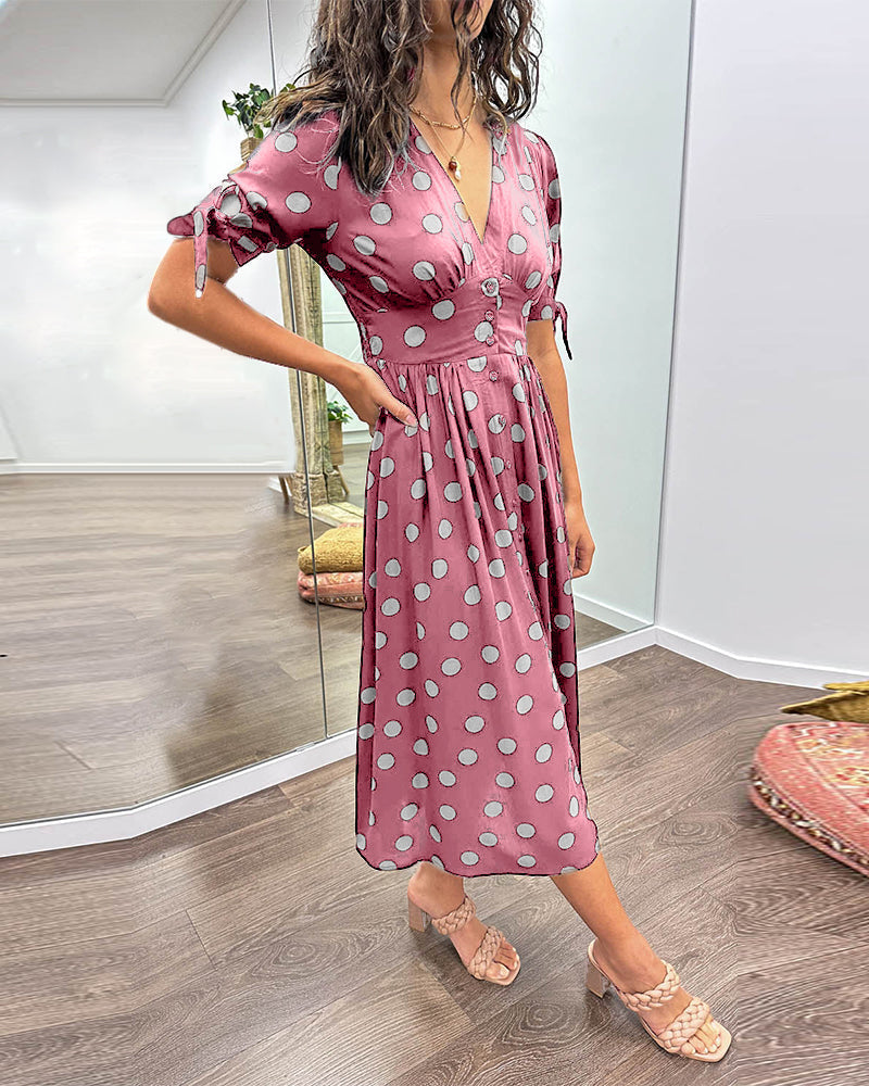 Monique™ | Elegantes Kleid mit Polka-Dots