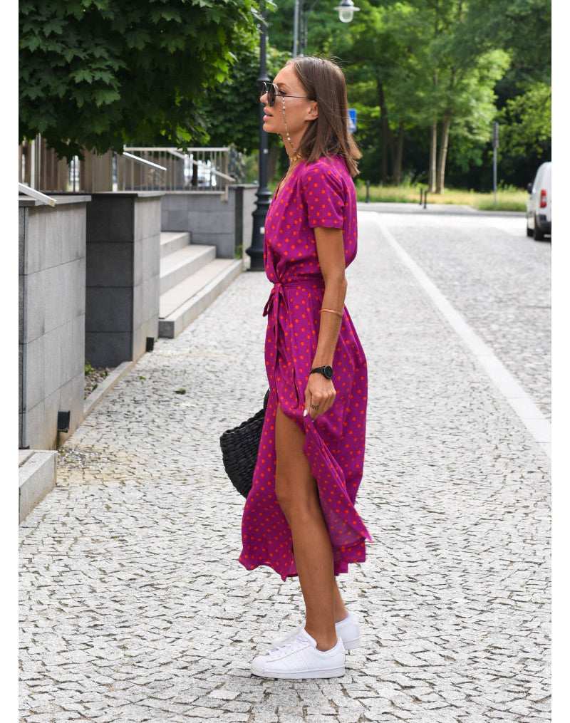 Alina™ | Wickel-Midikleid mit Blumenmuster