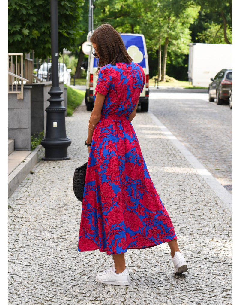 Alina™ | Wickel-Midikleid mit Blumenmuster