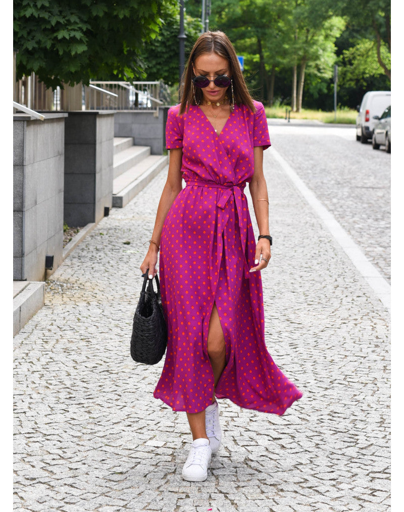 Alina™ | Wickel-Midikleid mit Blumenmuster