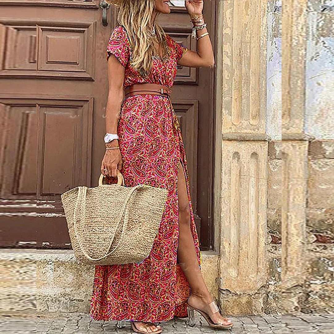 Sybella™ | Fließendes Boho-Maxikleid