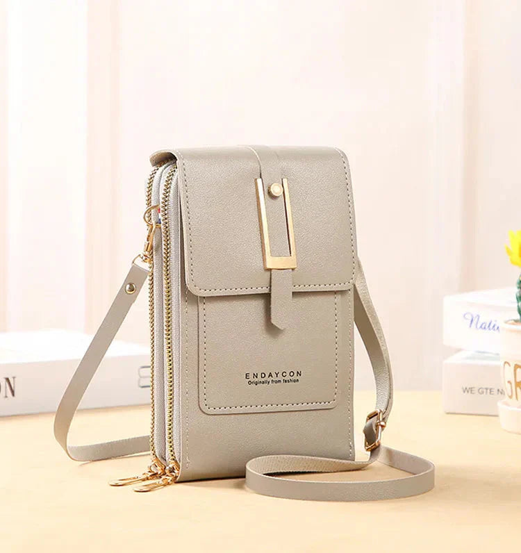 Afton™ | Handytasche mit Touchscreen und Schulterriemen