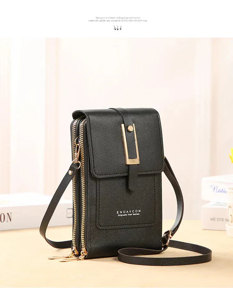Afton™ | Handytasche mit Touchscreen und Schulterriemen