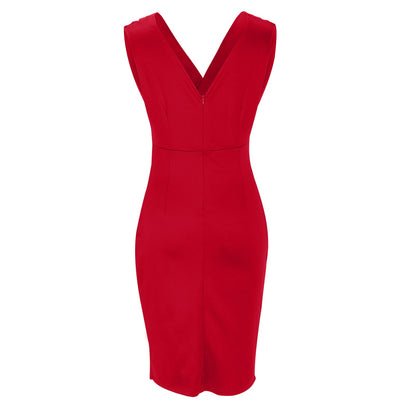 Brenda™ | Figurbetontes Kleid mit V-Ausschnitt und Schlitz