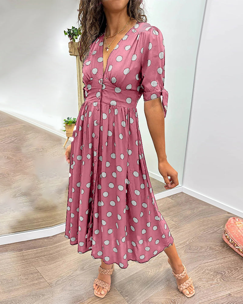Monique™ | Elegantes Kleid mit Polka-Dots
