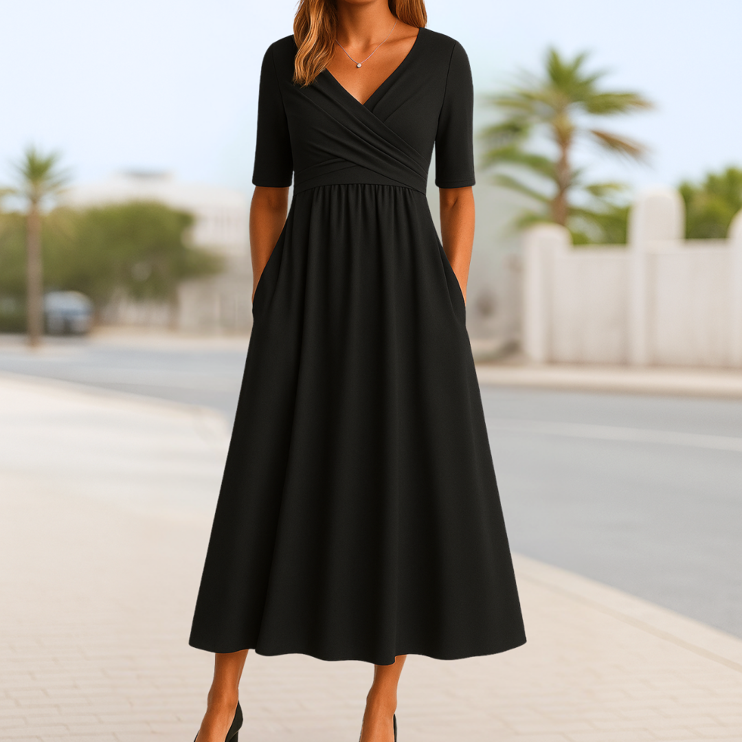 Lova™ | Sommerkleid mit Wickel-Design & kurzen Ärmeln