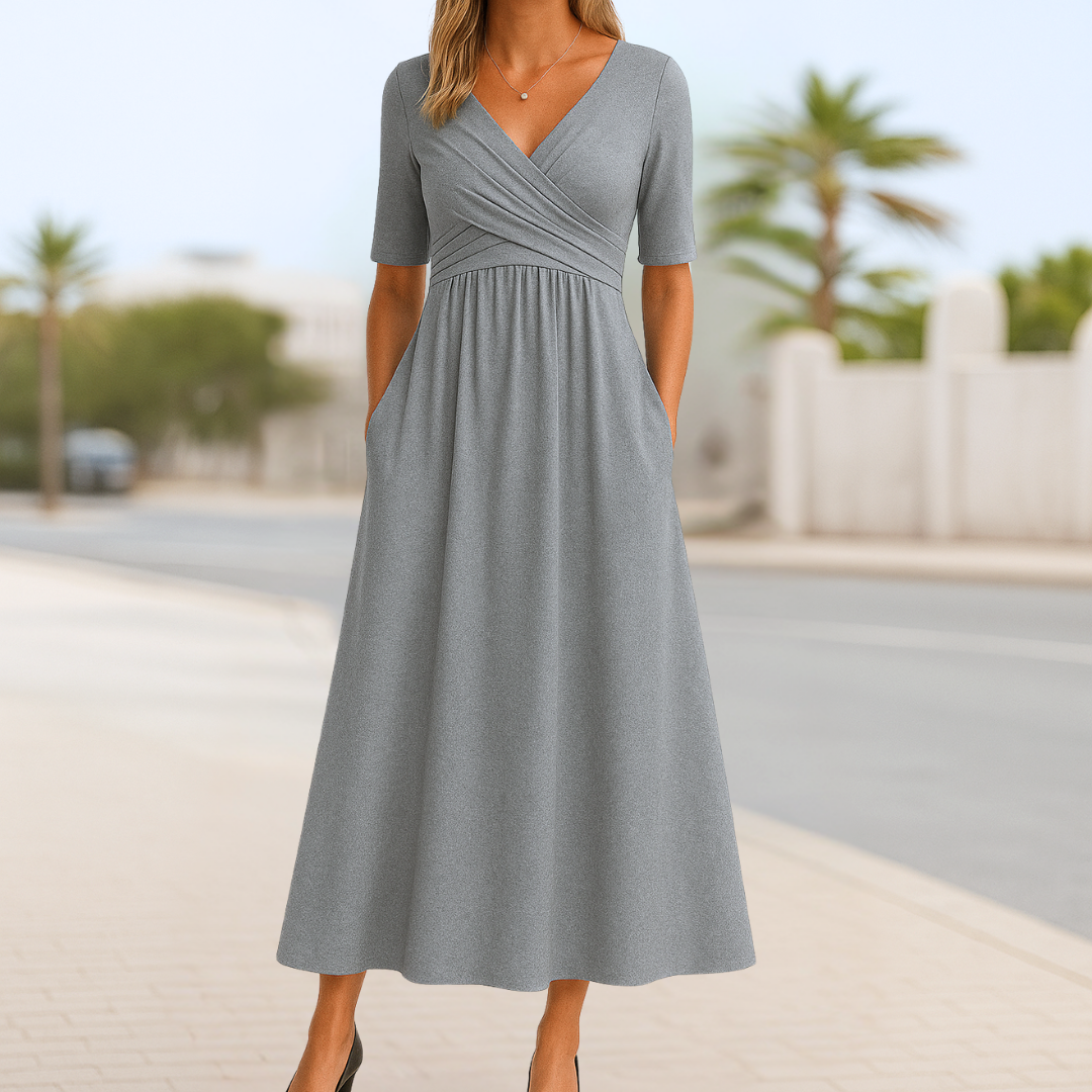 Lova™ | Sommerkleid mit Wickel-Design & kurzen Ärmeln