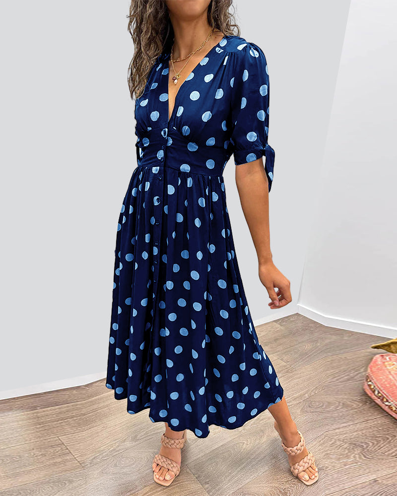 Monique™ | Elegantes Kleid mit Polka-Dots