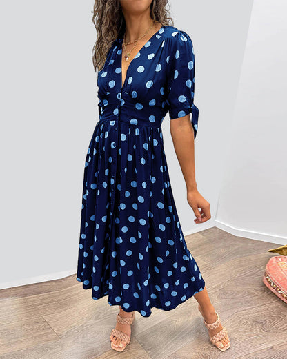 Monique™ | Elegantes Kleid mit Polka-Dots