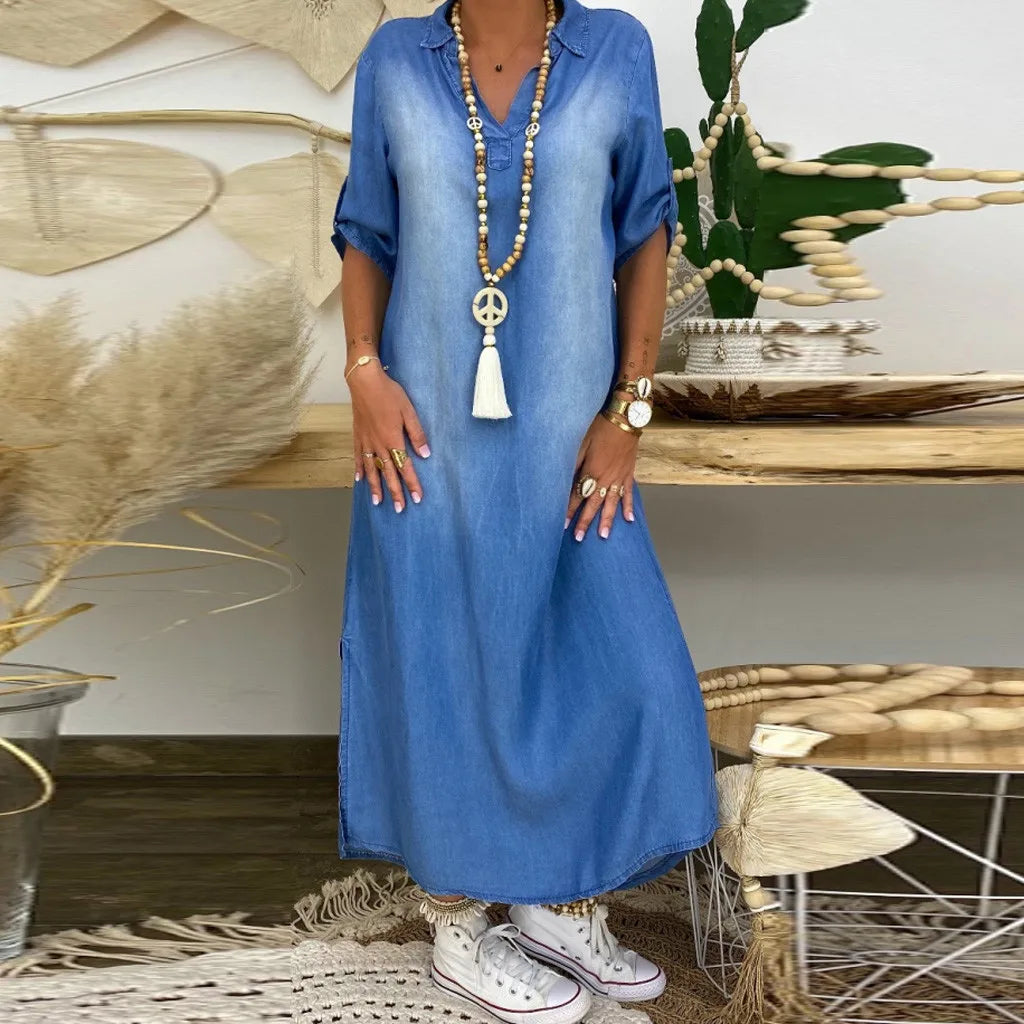 Anne™ | Jeans-Maxikleid