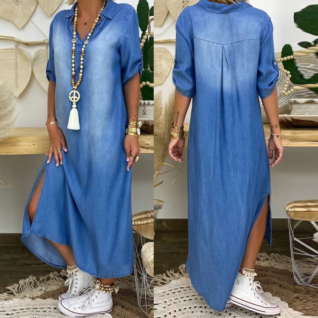 Anne™ | Jeans-Maxikleid