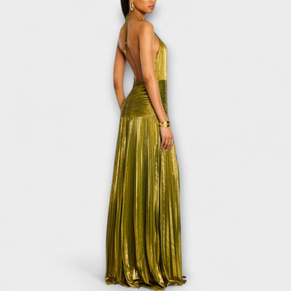 Peridia™ | Rückenfreie Metallic-Kleid