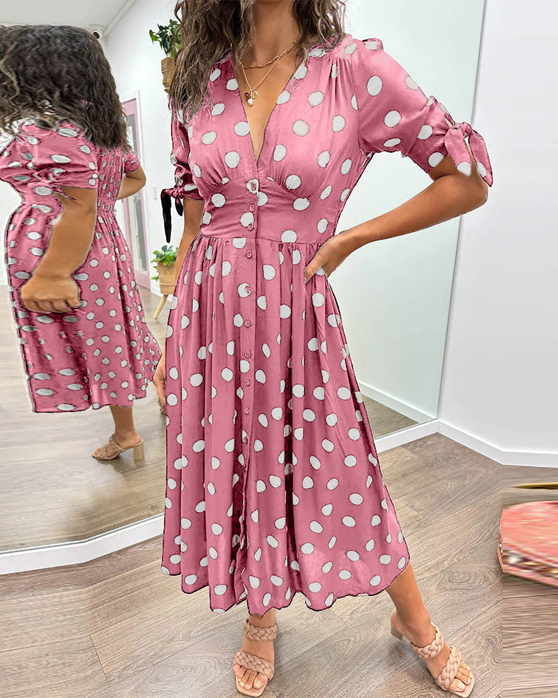 Monique™ | Elegantes Kleid mit Polka-Dots