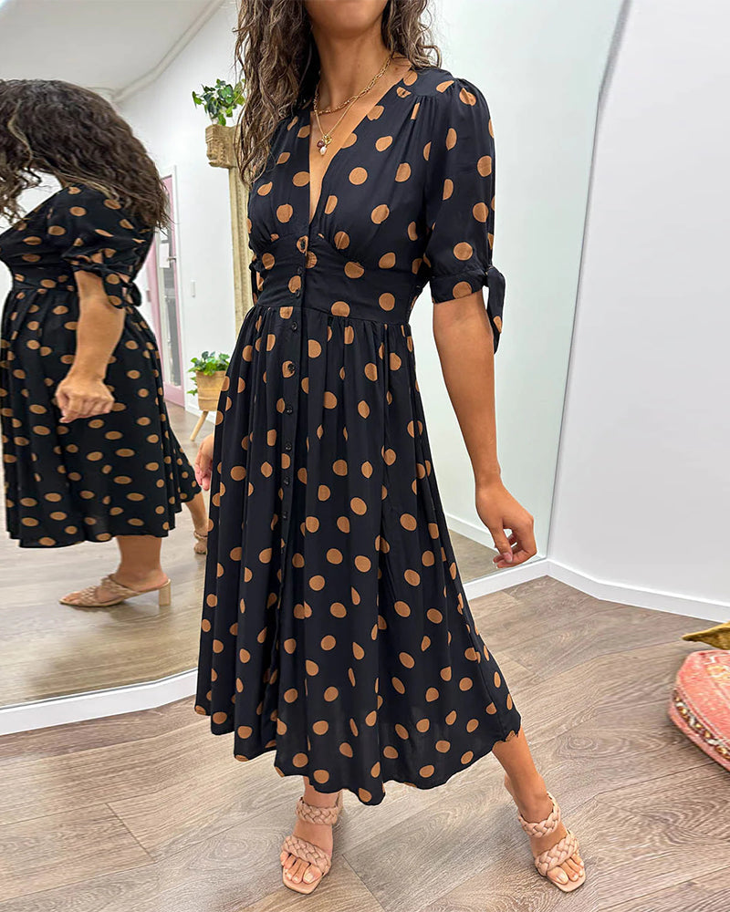 Monique™ | Elegantes Kleid mit Polka-Dots