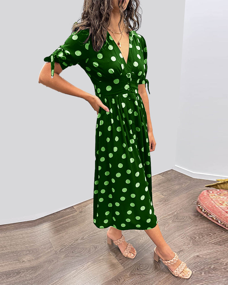 Monique™ | Elegantes Kleid mit Polka-Dots