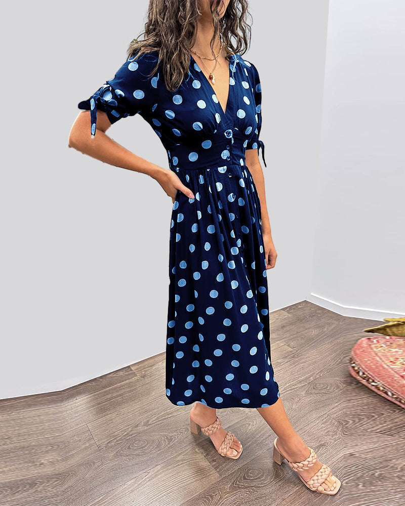 Monique™ | Elegantes Kleid mit Polka-Dots