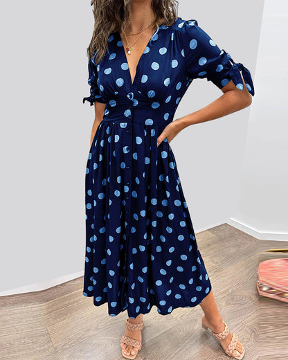 Monique™ | Elegantes Kleid mit Polka-Dots