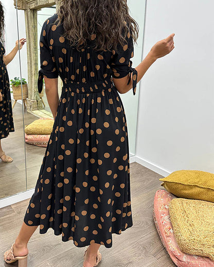Monique™ | Elegantes Kleid mit Polka-Dots