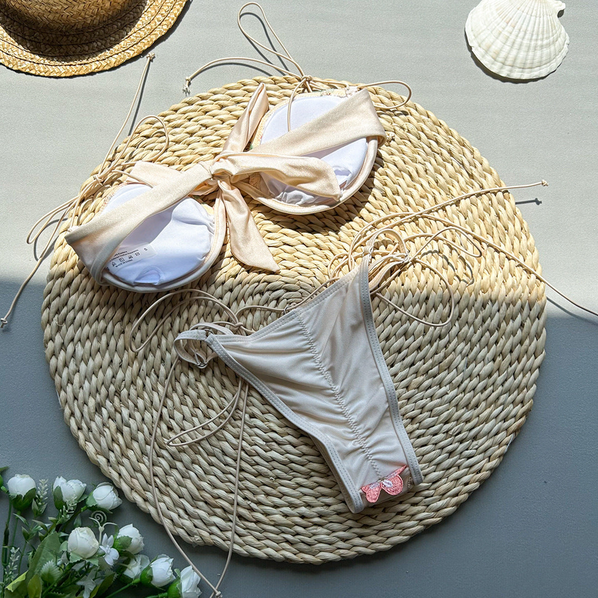 Novalee™ | Embroidery Split Swimsuit