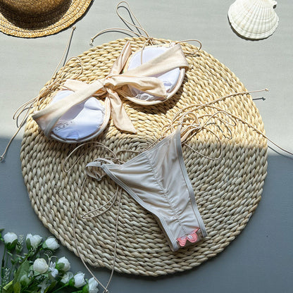 Novalee™ | Embroidery Split Swimsuit