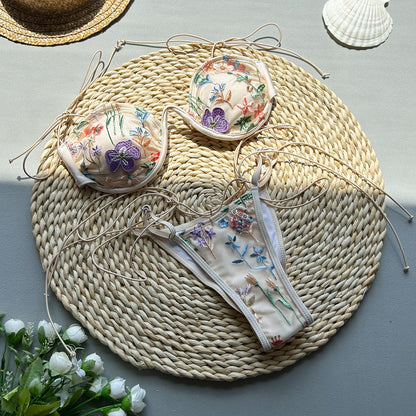 Novalee™ | Embroidery Split Swimsuit