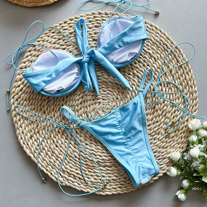 Novalee™ | Embroidery Split Swimsuit