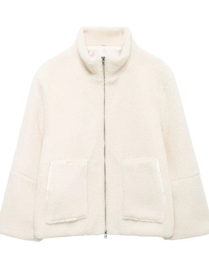 Trenorra™ | Collar Zip-up Coat