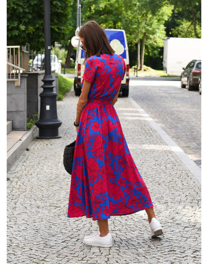 Alina™ | Wickel-Midikleid mit Blumenmuster