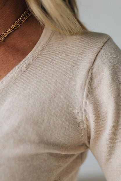 Susie™ | Strickpullover mit Knopfleiste & Schulterdetails