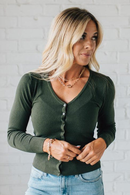 Susie™ | Strickpullover mit Knopfleiste & Schulterdetails