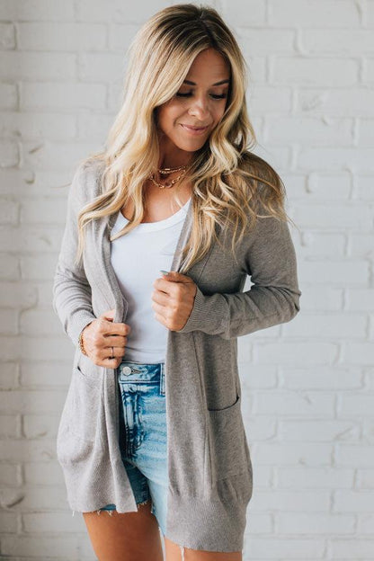 Amara Luxe™ | Ultraweiche Lange Strickjacke mit Taschen