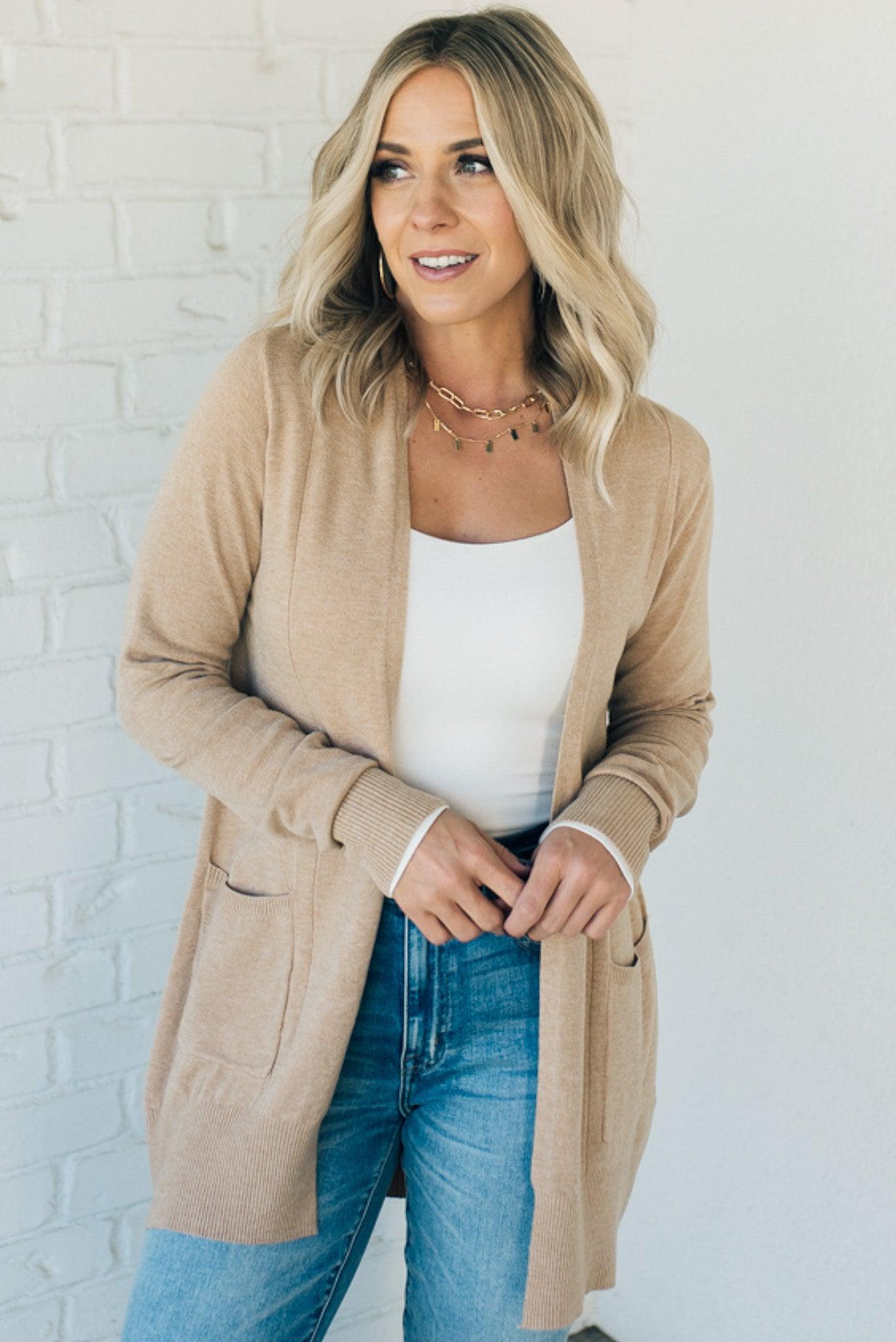 Amara Luxe™ | Ultraweiche Lange Strickjacke mit Taschen