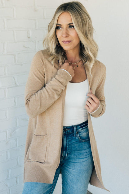 Amara Luxe™ | Ultraweiche Lange Strickjacke mit Taschen