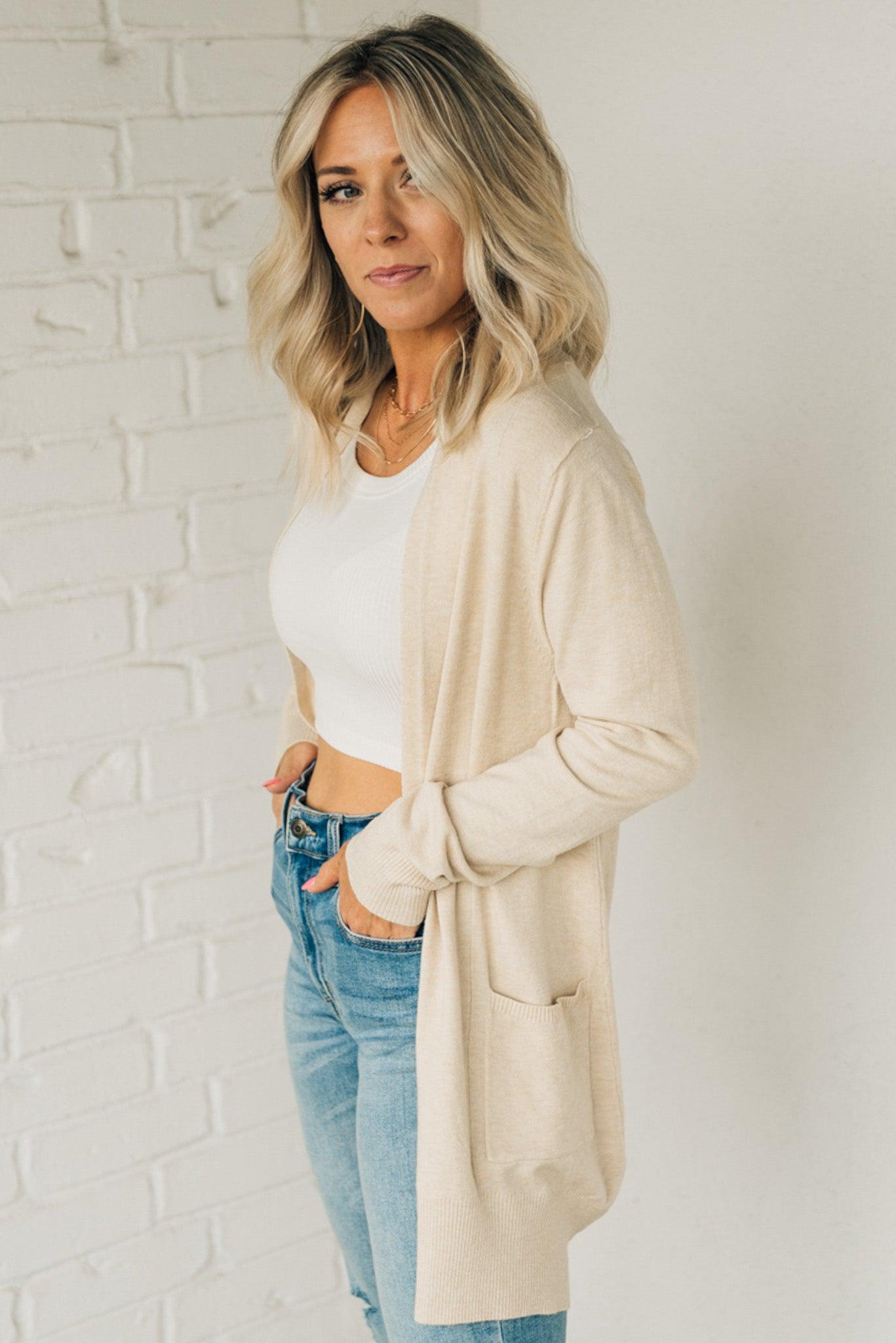 Amara Luxe™ | Ultraweiche Lange Strickjacke mit Taschen