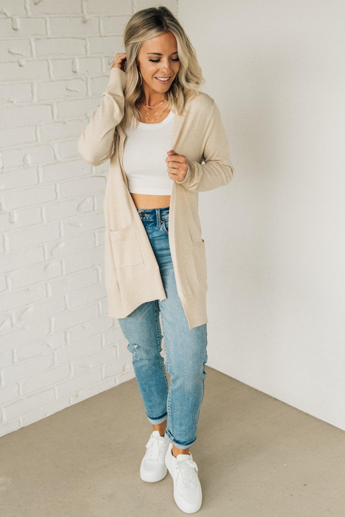 Amara Luxe™ | Ultraweiche Lange Strickjacke mit Taschen