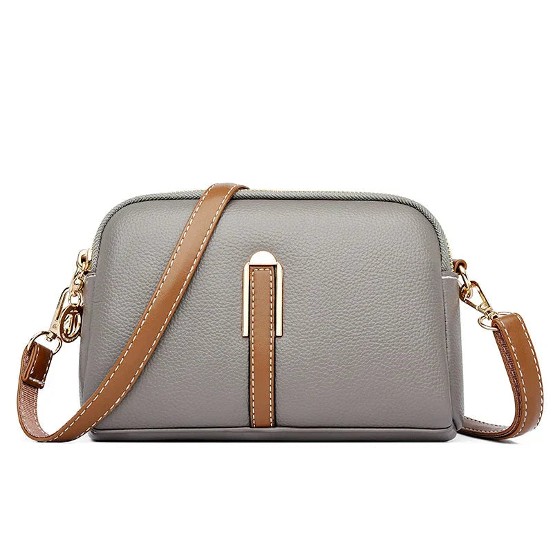 Penelope™ | Kompakte Schultertasche aus weichem Leder