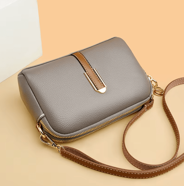 Penelope™ | Kompakte Schultertasche aus weichem Leder