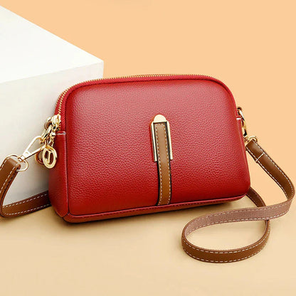 Penelope™ | Kompakte Schultertasche aus weichem Leder