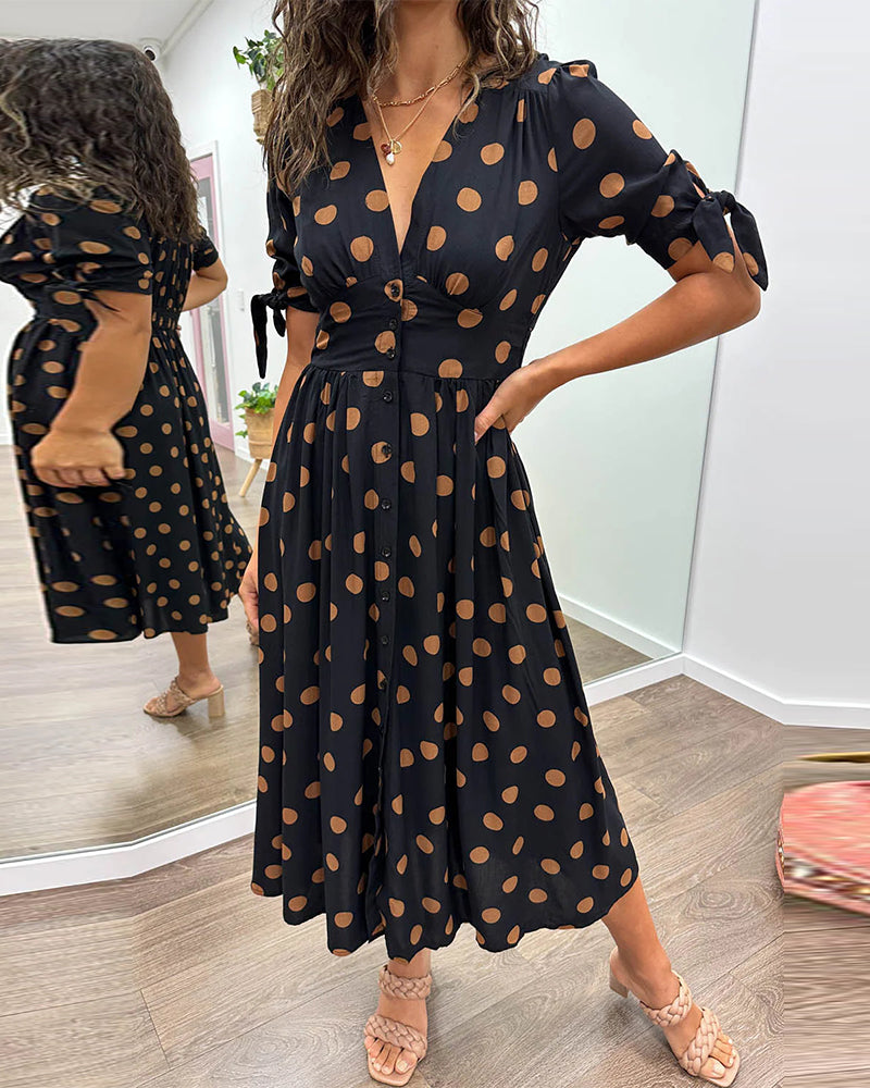 Monique™ | Elegantes Kleid mit Polka-Dots