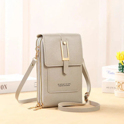 Afton™ | Handytasche mit Touchscreen und Schulterriemen