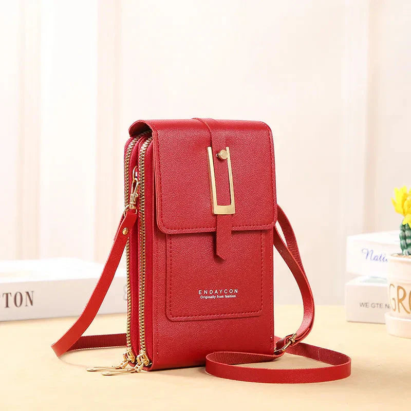 Afton™ | Handytasche mit Touchscreen und Schulterriemen